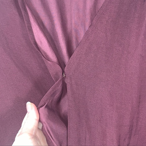 1. State plum peplum surprise 3/4 sleeve blouse burgundy wine size XXL - Picture 8 of 12